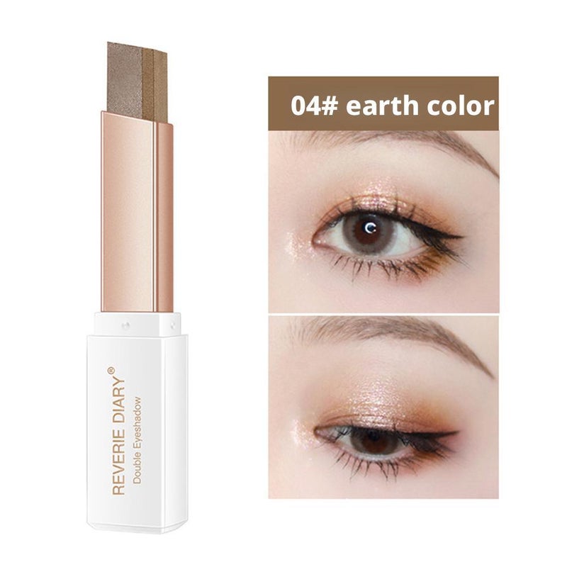 Shake-up velvet gradient dual-color eyeshadow stick: one swipe creates a dual-color gradient that is smudge-proof and perfects eyeshadow application.